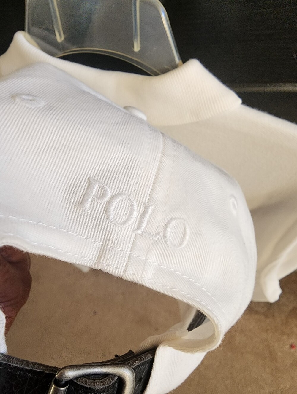 Ralph Lauren White Polo Zip Track Jacket And Matching Cap. - Picture 12 of 13